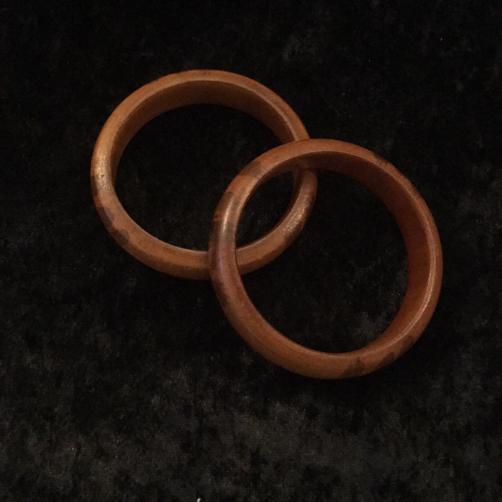 vintage wood bangles